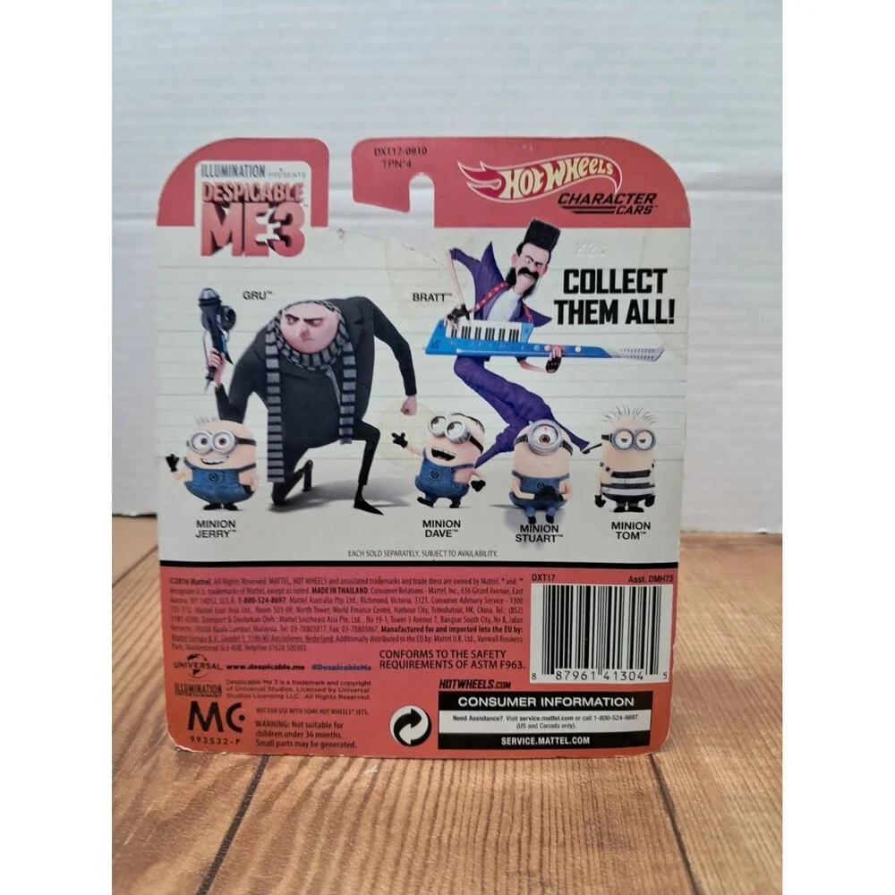 Hot Wheels Character Cars - Despicable ME 3 - Minion Dave